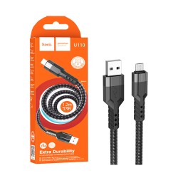 Hoco Cable U110 Micro 2.4A 1.2m Black Hoco Cable U110 Micro 2.4A 1.2m Black